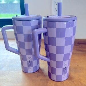 (2) 30oz checkered Brumate by Krista Horton